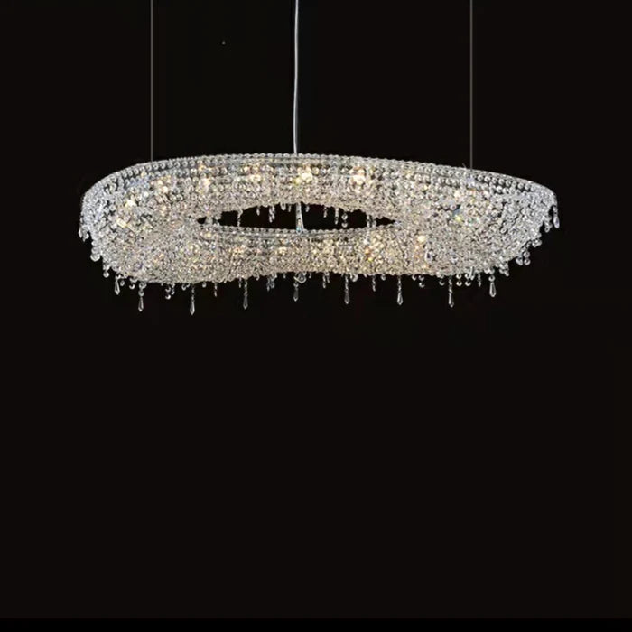 Luxury Unique Foyer Crystal Chandelier for High-ceiling