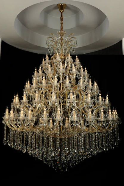 Extra Large Multi-tiered Candle Light Crystal Chandelier for Hotel/Restaurant