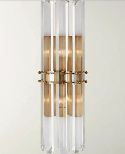 Creative Modern Brass Clear Crystal Wall Light for Bedside/Bathroom/Dining Room/Hallway