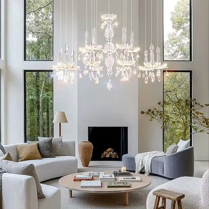 French Light Luxury Crystal Chandelier For Living Room, Dining Room, Bedroom