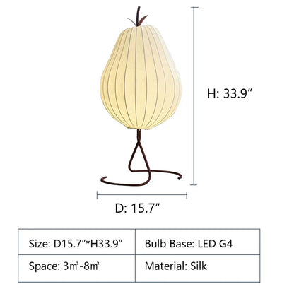 Modern Sydney Silk Floor Lamp for Bedroom/Living Room