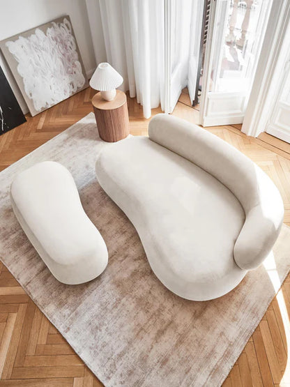 Minimalist Fabric Hot Dog Sofa for Living Room/Bedroom