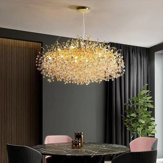 New Modern Light Luxury Branch Crystal Chandelier for Dining /Living Room