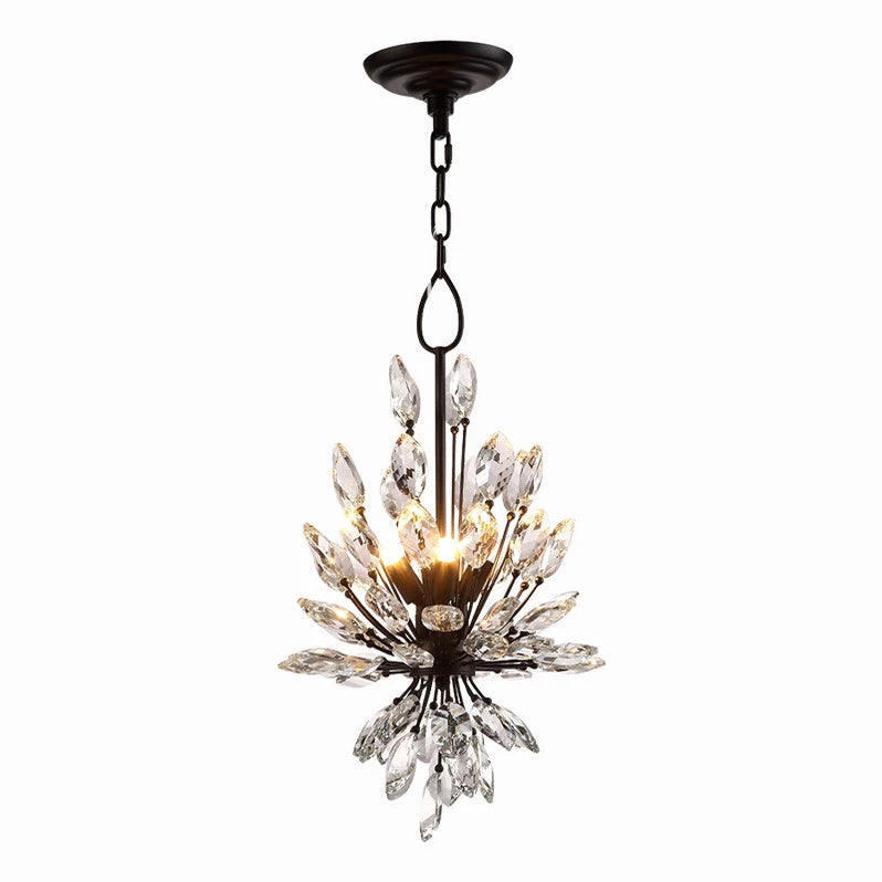 Modern Iron Art Bouquet Shape Branch Crystal Chandelier for Living Room/Dining Room/Coffe Shops