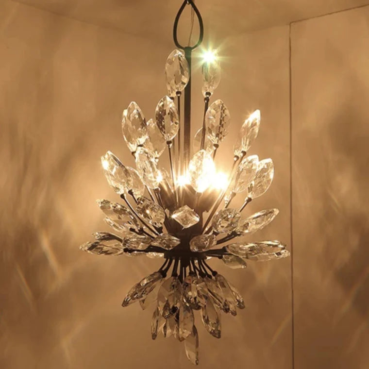 Modern Iron Art Bouquet Shape Branch Crystal Chandelier for Living Room/Dining Room/Coffe Shops