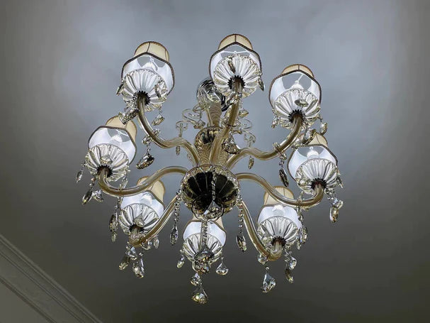 Extra Large Luxury Multi-Tiered Crystal Candle Chandelier for Living/Dining Room