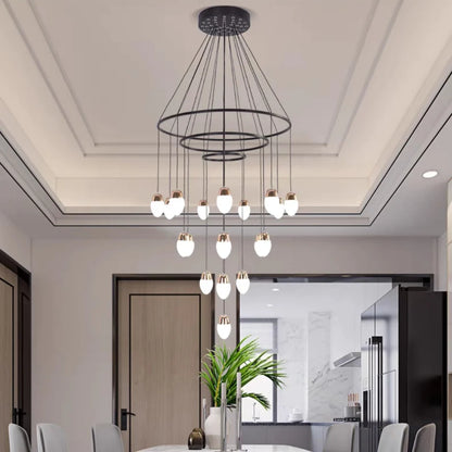 Extra Large Post-Modern Multi-tier Chandelier for High-ceiling Room/Stairs