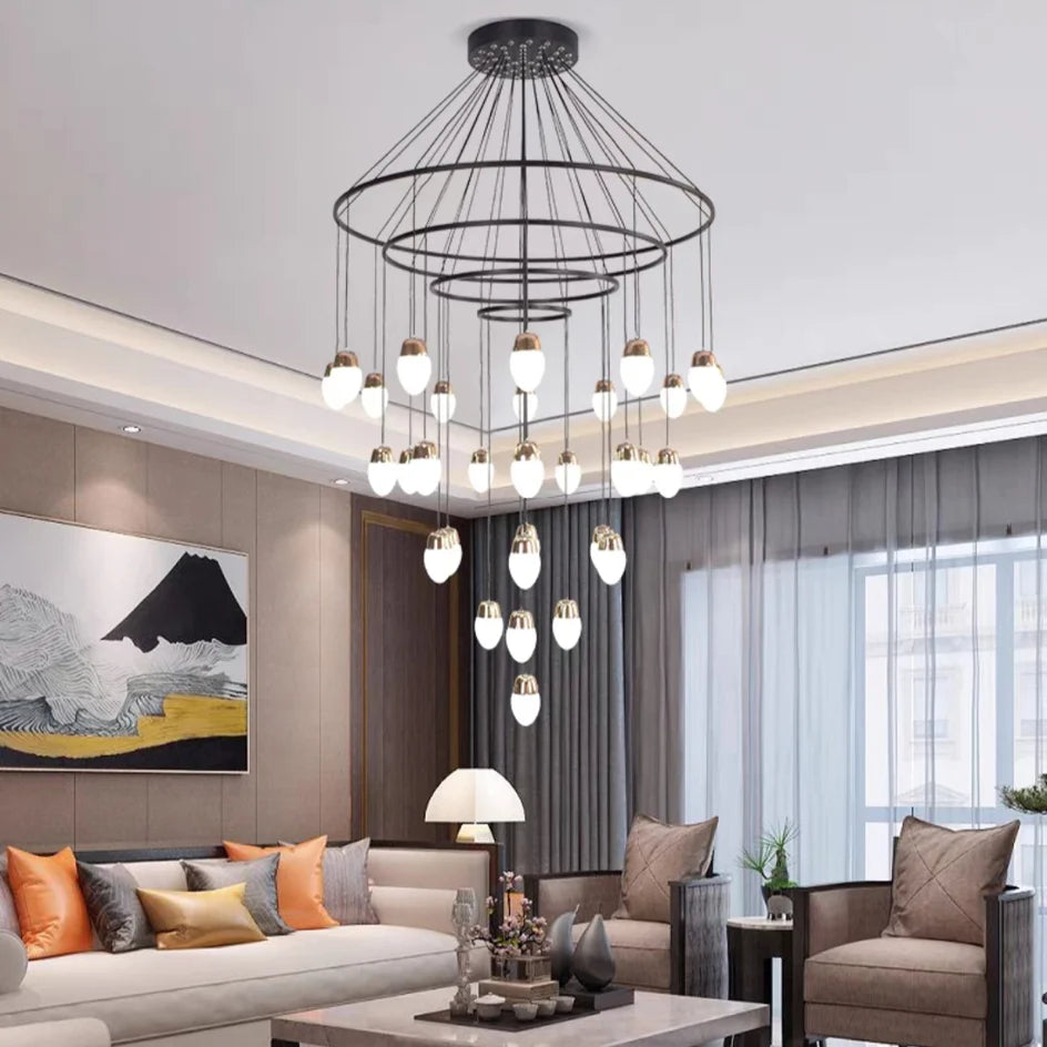 Extra Large Post-Modern Multi-tier Chandelier for High-ceiling Room/Stairs