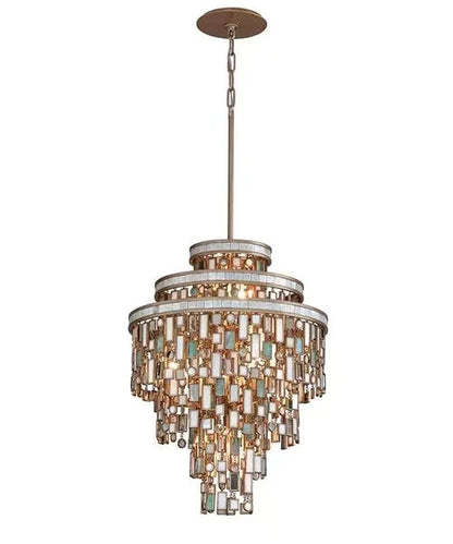 New Modern Tiers Raindrop Crystal Chandelier for Living/Dining Room/Bedroom/Cafe