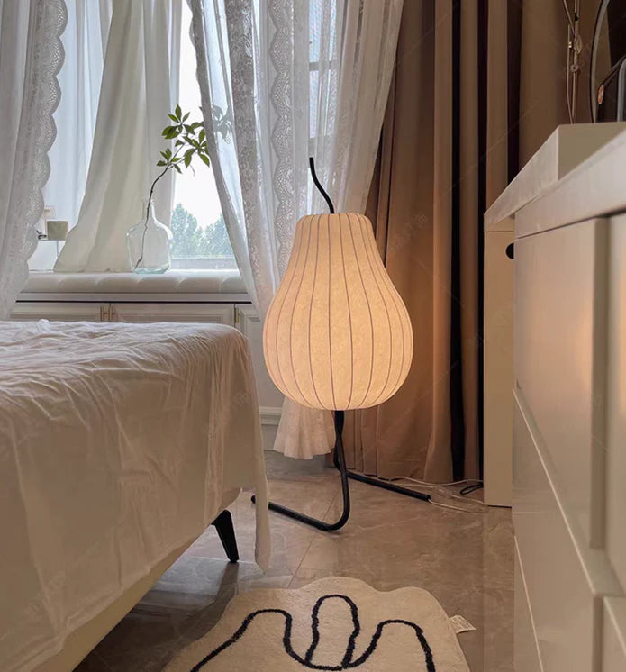 Modern Sydney Silk Floor Lamp for Bedroom/Living Room