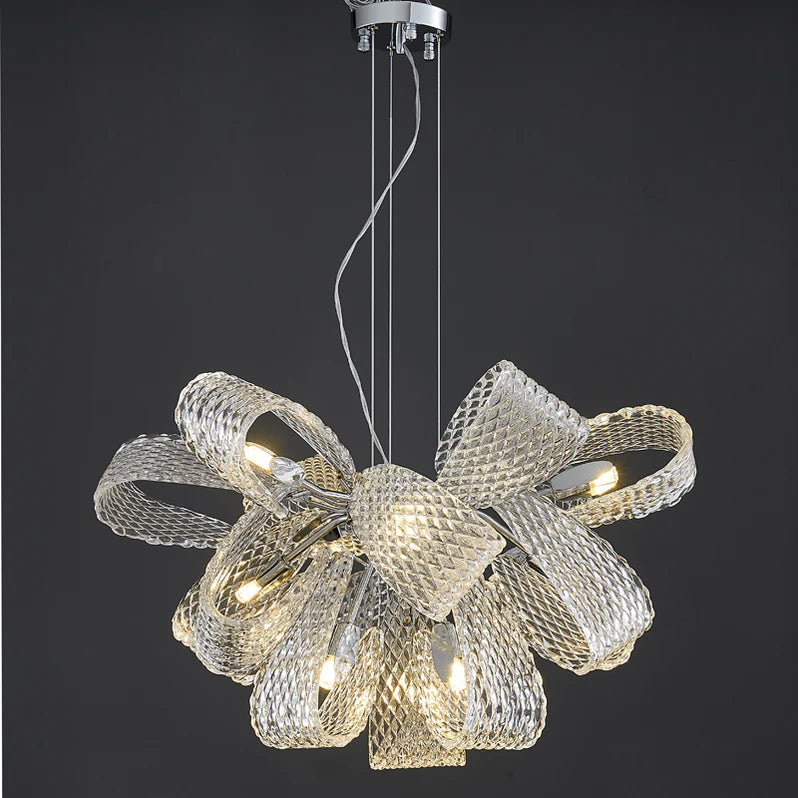 Post-Modern Art Glass Flower Bouquet Pendant Chandelier for Living/Dining Room/Bedroom