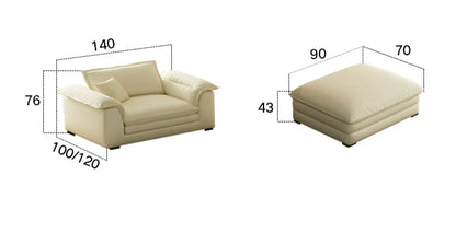 Modern Simple Straight Sectional Sofa