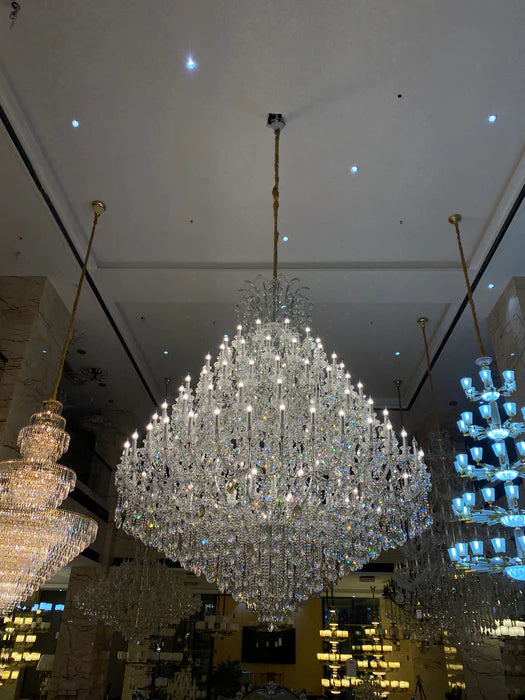 Extra Large Multi-tiered Candle Light Crystal Chandelier for Hotel/Restaurant