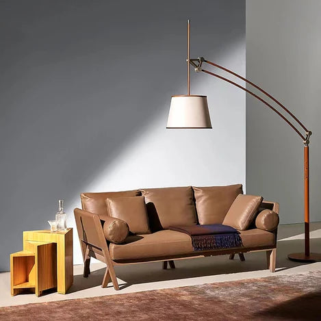 Designer Recommended Modern Glass Vertical Floor Lamp Adjustable Lamp for Bedroom/Living Room