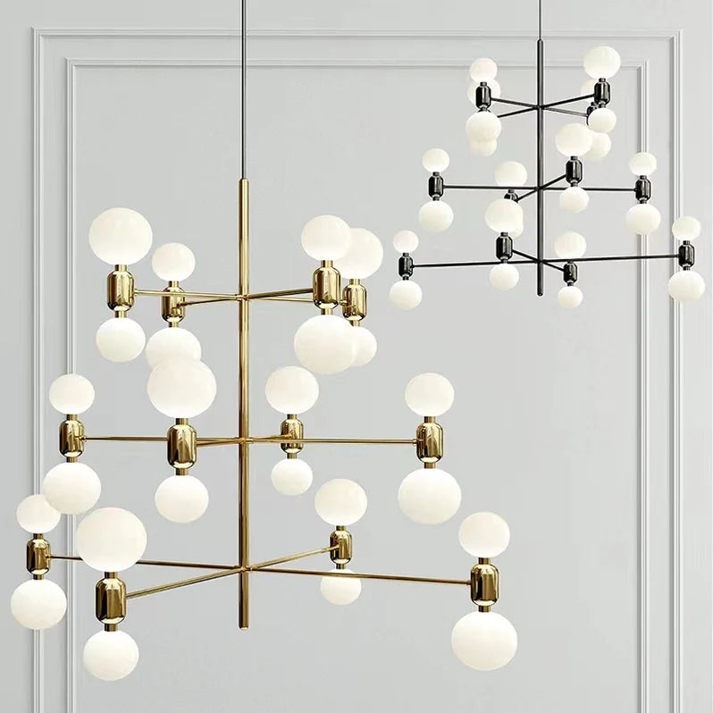 Designer Model Minimalist Multi-bulb Combination Chandelier for Living/Dining Room