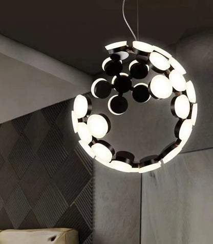 Designer Model Minimalist Irregular Sphere Art Pendant Chandelier for Living Room/Home Office