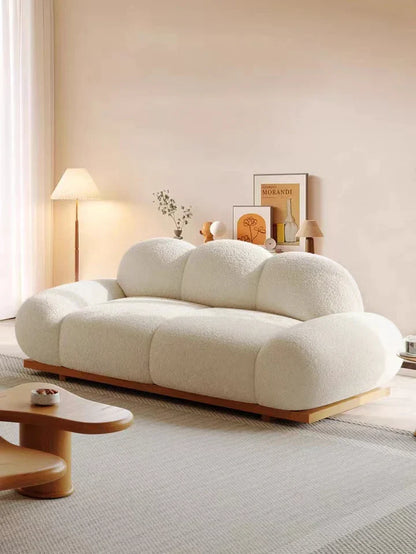 Beige Soft Garlic Sofa for Living Room