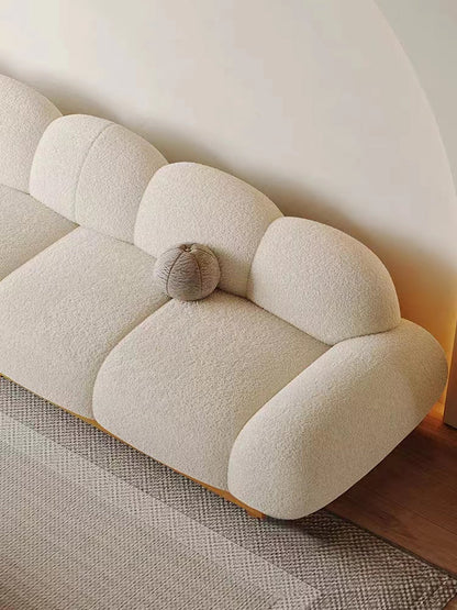 Beige Soft Garlic Sofa for Living Room