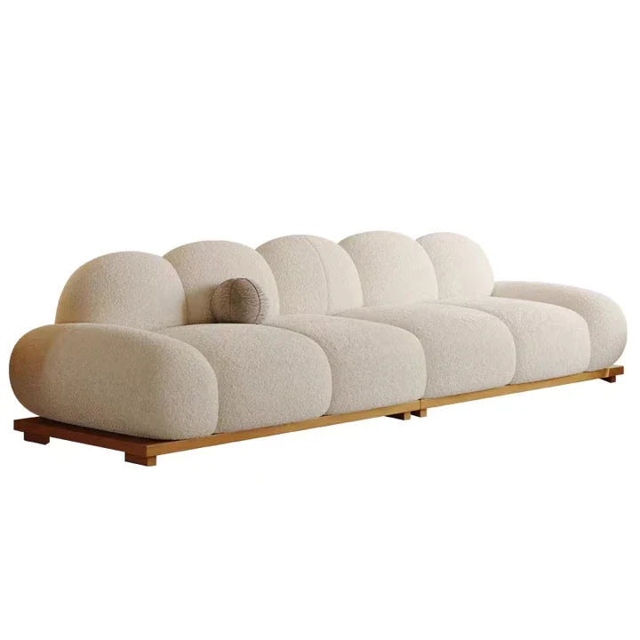 Beige Soft Garlic Sofa for Living Room