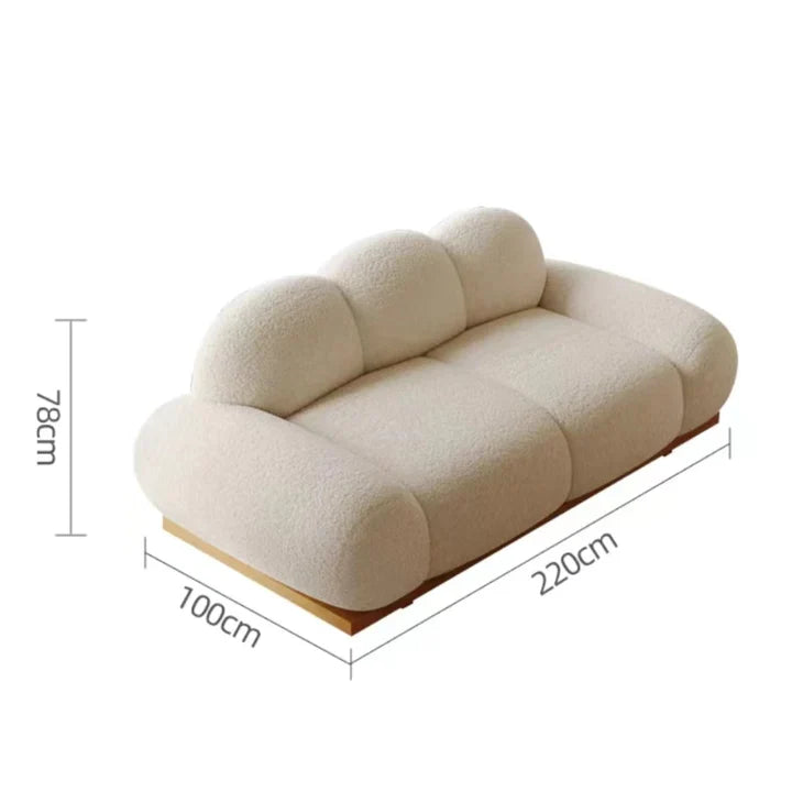 Beige Soft Garlic Sofa for Living Room