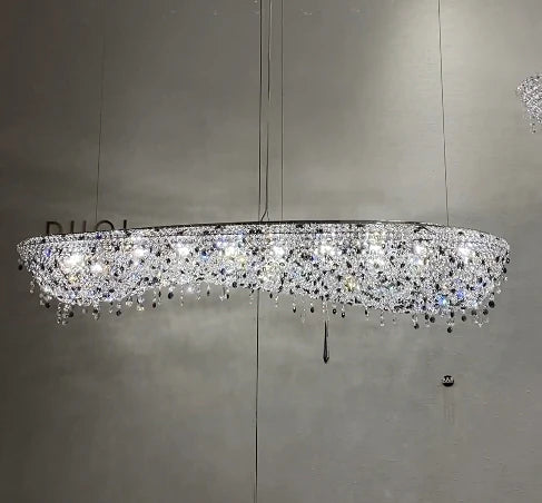 Luxury Unique Foyer Crystal Chandelier for High-ceiling