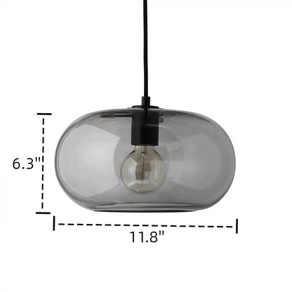 Transparent Glass Bubble Light Fixture Pendant Lighting for Dining Room/Cafe