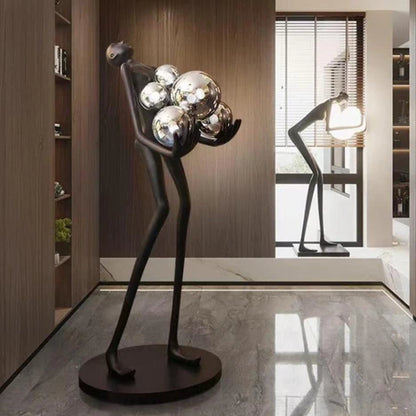 Human Statue Art Floor Lamp