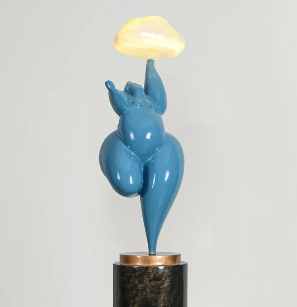 Abstract Creative Figure Sculpture Cloud Floor Lamp