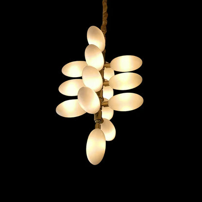 Nordic Art Long Grape Glass Chandelier for Staircase/Hallway/Entryway