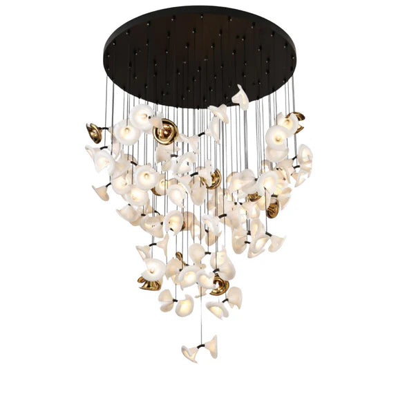 Modern Art Petunia Chandelier for Staircase/Foyer/Living Room