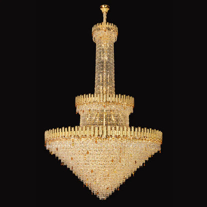 Luxury Golden Wheat Crystal Chandelier for Living Room/Staircase/Foyer