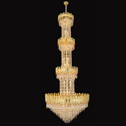 Luxury Golden Wheat Crystal Chandelier for Living Room/Staircase/Foyer