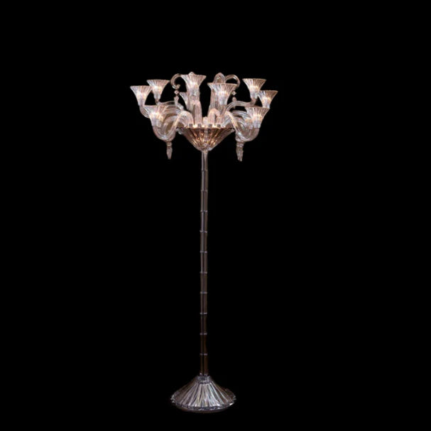 Luxury Classic Crystal Lampshade Floor Lamp