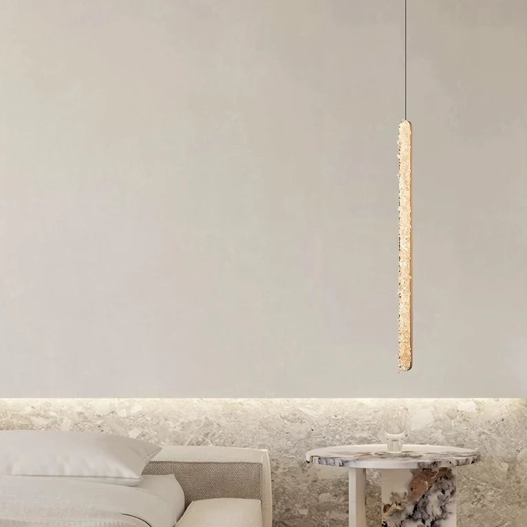 Crystal Stone Bedside Suspension Pendant Light