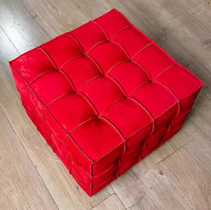 Nubuck Cube Stool for Living Room/Cloakroom