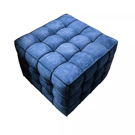 Nubuck Cube Stool for Living Room/Cloakroom