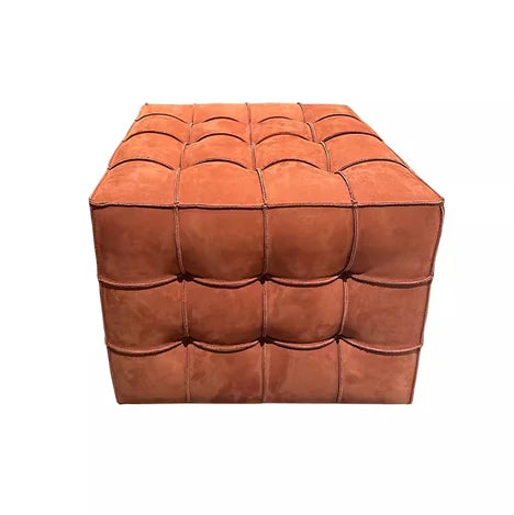 Nubuck Cube Stool for Living Room/Cloakroom