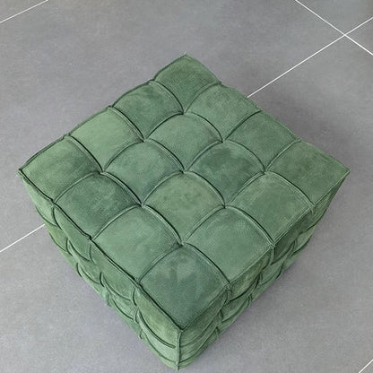 Nubuck Cube Stool for Living Room/Cloakroom