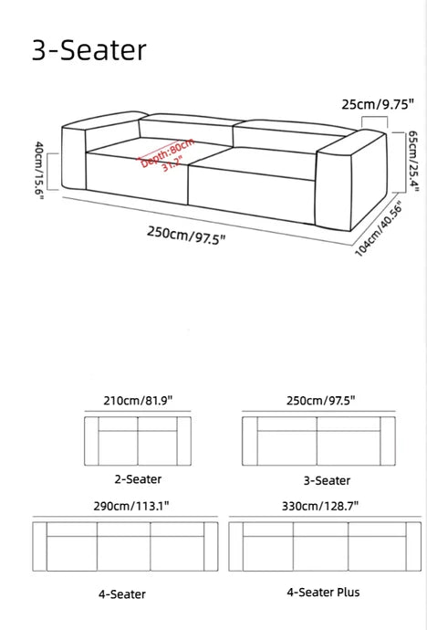 Minimalist Modular Corduroy Fabric Sofa for Apartment