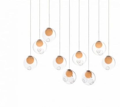 Post Modern Gradient Colorful Ball Pendant Chandelier