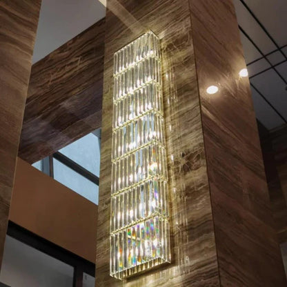 Luxury Crystal Long Strip Wall Light