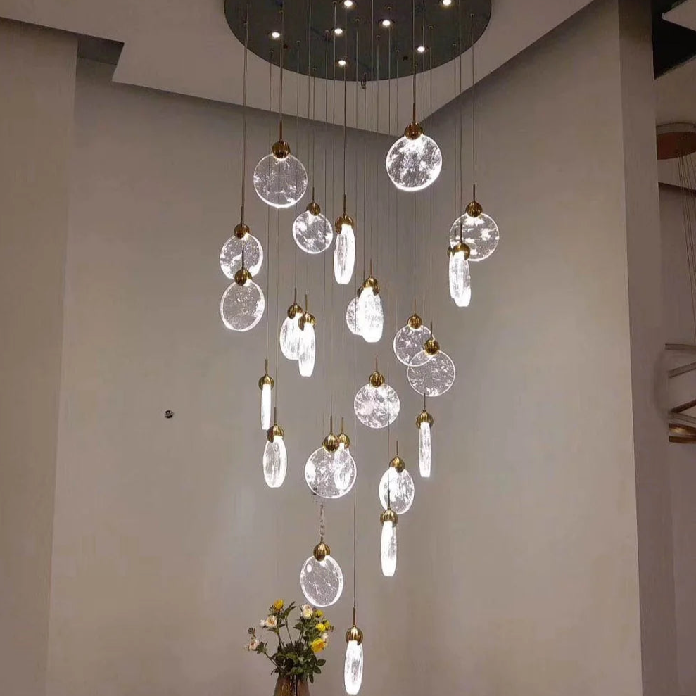 Cloud Glass Cluster LED Pendant Light for Staircase/Foyer