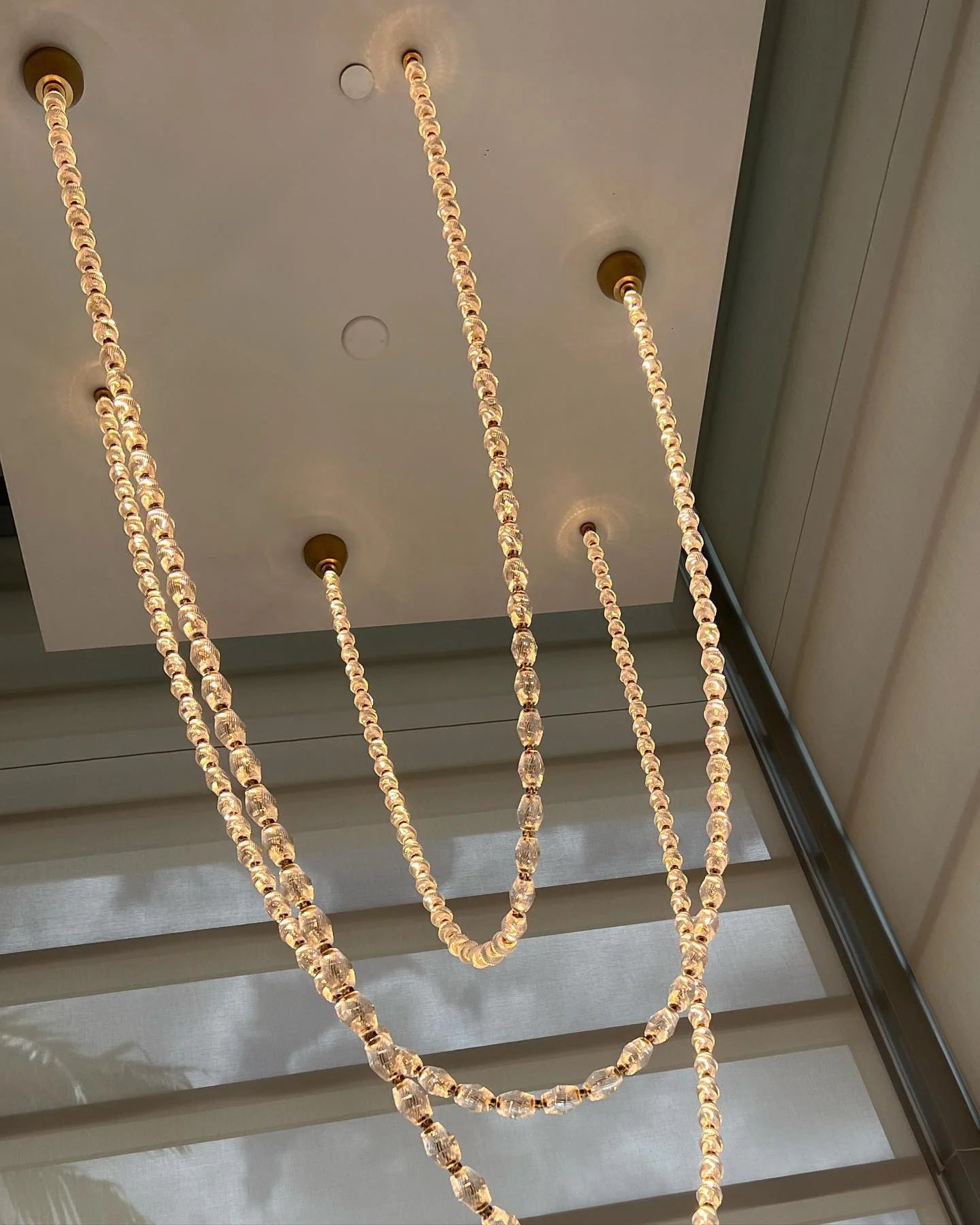 Creative Glass Necklace Pendant Chandelier for Living/Dining Room/Staircase