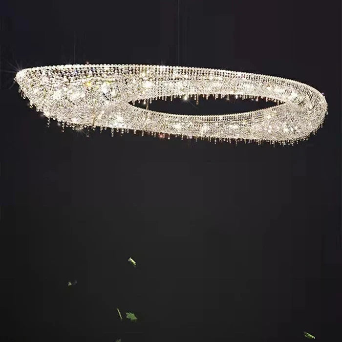 Luxury Unique Foyer Crystal Chandelier for High-ceiling