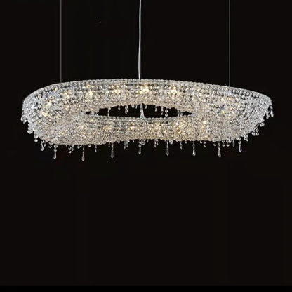 Luxury Unique Foyer Crystal Chandelier for High-ceiling