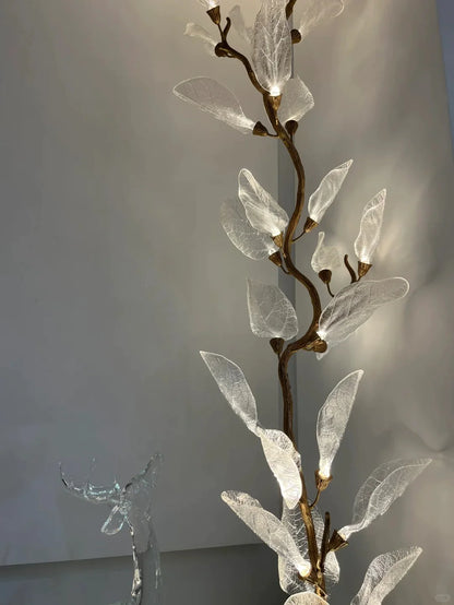 Creative Bionic Resin Leaves Chandelier for Living Room/Dining Room/Staircase