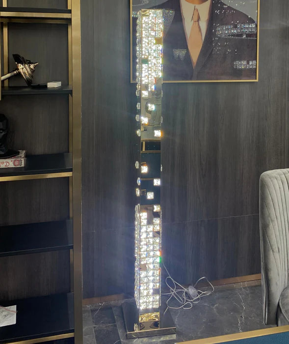 Modern Pixel Cube Crystal Floor Lamp