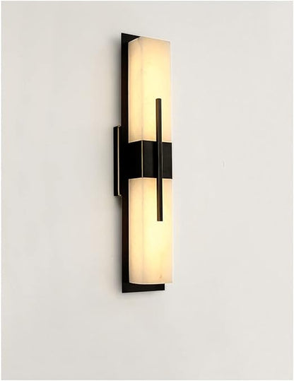 Outdoor Minimalist Rectangular Stainless Steel Acrylic LED Waterproof Wall Sconce Lamp