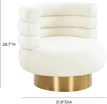 Modern Velvet Swivel Sofa Chair