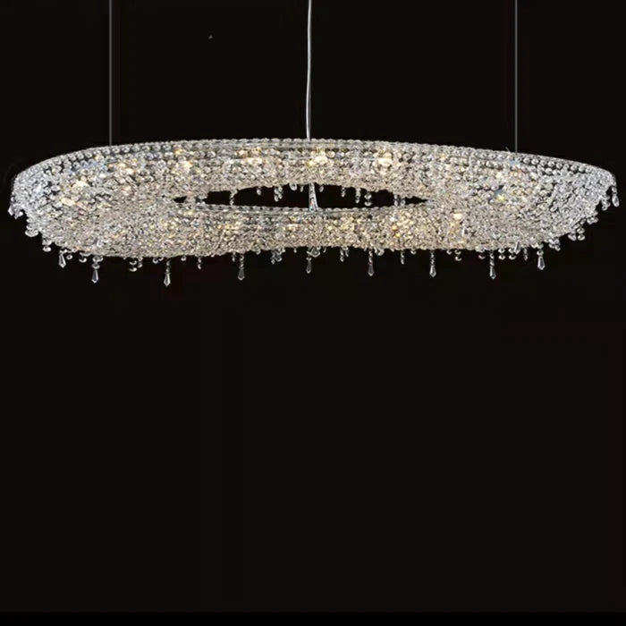 Luxury Unique Foyer Crystal Chandelier for High-ceiling